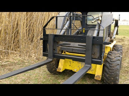 Star Industries Fork Frame | Model 110WT-ITA To 110EC-ITA | Width 30.5" To 46" | 3,700 To 5,500 lbs | 8 To 30+ GPM | For Skid Steer Quick-Tach