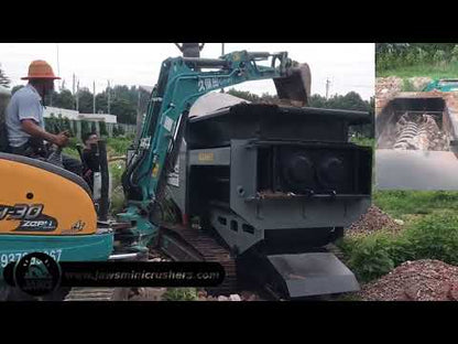 Upsen Mobile Compact Double-Shaft Shredder | Model U-MS250 | Hopper Size 1500 × 2800 mm | Engine Horsepower 210 HP