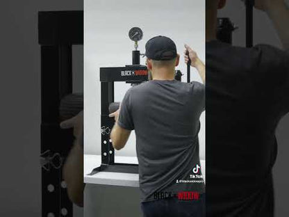 Black Widow 10-Ton Benchtop Hydraulic Shop Press | Model BD-PRESS-10H | Size 23.25" W | 10-Ton Manual Hydraulic Power | For Home & Professional Mechanics