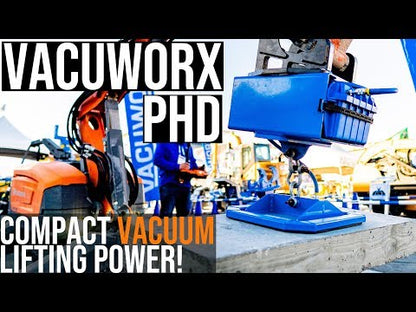 Vacuworx Portable Vacuum Lifting System | Model PHD | Width 19" | 2,500 lb Capacity | 8 To 30+ GPM | 1.5 To 3 Ton | For Skid Steers, Excavators & Cranes