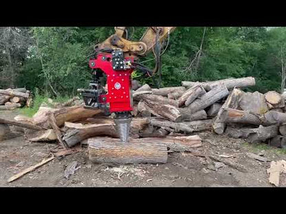 U.S Pride Cone Screw Log Splitter | Model HF-800 | Max Split Size 25' Ft | Carrier Weight 12,000 – 62,000 lbs | For Excavators