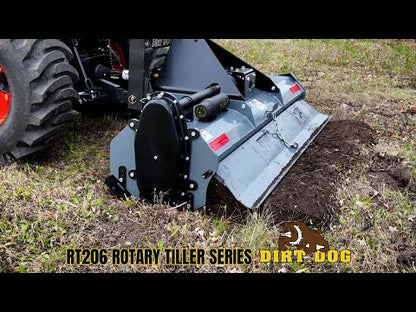 Dirt Dog 3-Point Rotary Tillers | Model RT205-206-207 | 60"-72"-84" Working Width | 25-65HP | For Tractor