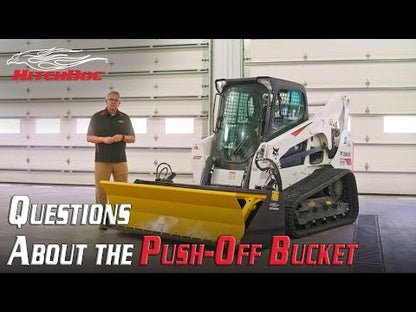 HitchDoc Push-Off Bucket | Model HPO72 | Width 72" inches | Oil Flow Range 12-25 GPM | For Skid Steers