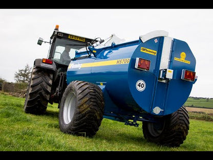 Fleming 8' Muck Spreader | Model MS1000 | Width 96" | 100 HP | For Tractor, ATV & Loaders