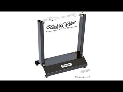 Black Widow Motorcycle Wheel Balancer & Truing Stand | Model BW-WB-30 | Diameter Up to 35" | Manual Precision Tool | For Dirt, Street & Cruiser Bikes