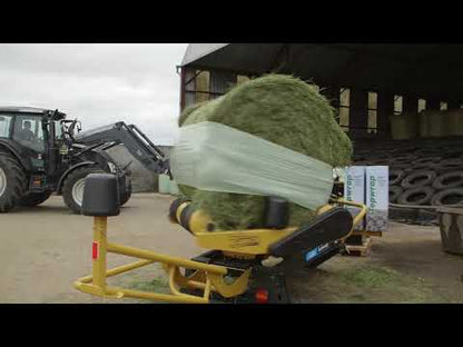 Tanco Round Bale Wrapper | Model D66-A200-EH Autowrap | Width 68" | 6–16 GPM | 40-60 HP | For Skid Steers, Tractors & Loaders