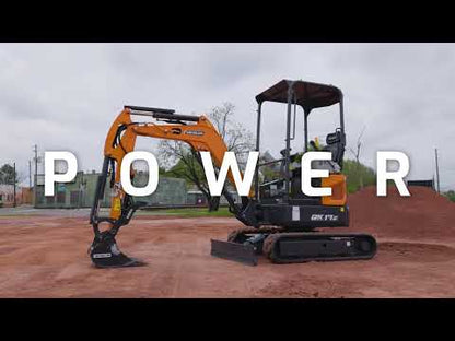 Develon | Mini Excavator | DX17Z-7 | 18″ Bucket | 61" Overall Width | 2 Tons