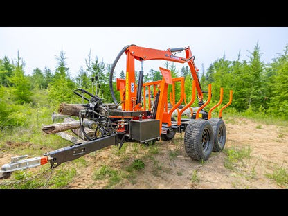 Wallenstein | Log Loader | Models LXT-95 & LXT-115 | Bed Length 96" To 132" | Horsepower 6.5 To 10 HP | For Tractors