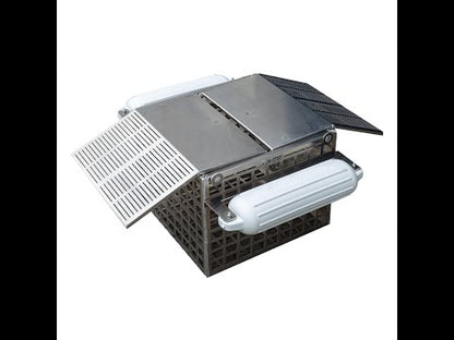 ASF Aluminum Turtle Trap | Capacity 2 Gravity Catch Ramps | Width 24" inches