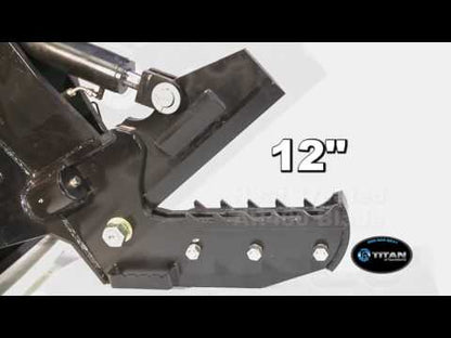 Titan Attachments Rotating Tree Shear | Cutting Force 30 Ton | Width 55″ | 3,000 PSI Max | Manual Rotation +90° | Horsepower 25–90 HP | For Tractors
