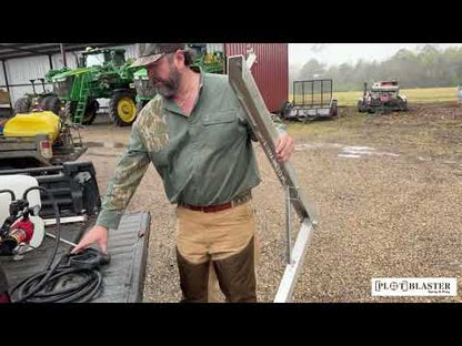 Plot Blaster Boomless Sprayer | 22’ Spray Radius | Volt 12V | Fits Any 2” Hitch Receiver | For ATVs, UTVs, Golf Carts, Trucks
