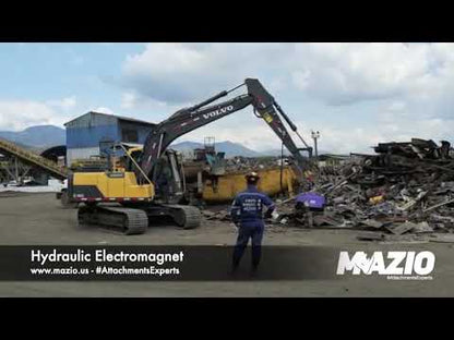 Mazio HLE Series Excavator Hydraulic Magnet | HLE-15, HLE-25 & HLE-40 Models | Operating Weight 10-45 Ton | For Excavators
