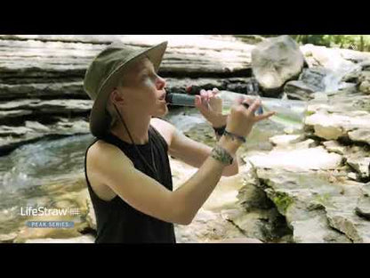LifeStraw® Peak Solo Personal Water Filter | Filter Capacity 2,000L | Flow Rate 3 Liters/Minute | For Hiking, Travel & Emergency Use