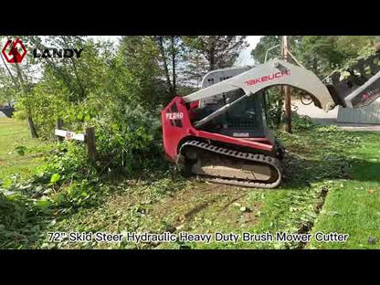 Landy Attachments Brush Cutter | Width 65" & 72" | 20-35 HP | 15-32 GPM | For Skid Steers, ATVs, UTVs & Tractors