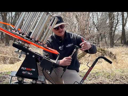 Do All Traps FlyWay 180x Clay Master Thrower | Recycle Time 2.5-second | 2-Wheeled Cart