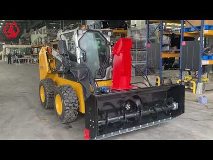 Landy Attachments Snow Blower | Width 72" | 20-35 GPM | 20-35 HP | For Skid Steers, Tractors & UTVs