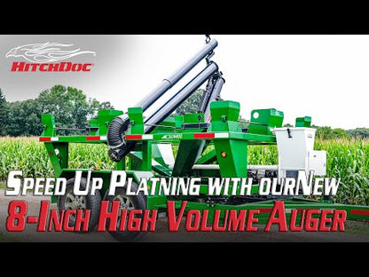 HitchDoc Travis Bulk Cart | Gooseneck 375 Series (Conveyer Model) | Width 101" inches | Horsepower 13 HP | For Tractors & Loaders