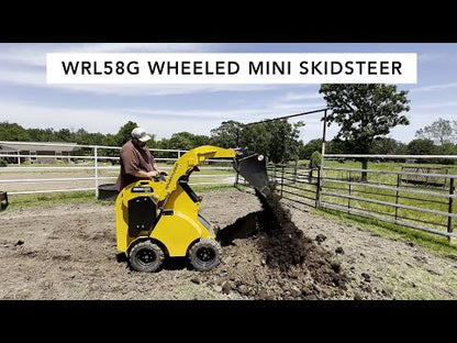Baumalight Wheeled Mini Skid Steer | Model WRL-58G | Width 38" | Length 62" | Hydraulic Flow Range 11 GPM