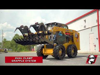 McLaren Industries Heavy Duty Root Grapple Bucket | Model 60X101X66, 60X101X78 & 60X101X84 | Width 66", 78", 84" | Twin 2" x 8" Cylinders | 15 To 25 GPM | For Skid Steer