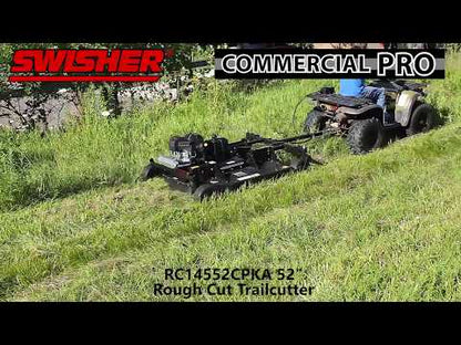 Swisher Country Cut Rough Cut Mower | Model RC14552CPKA | 52" Cutting Width | 14.5 HP Kawasaki V-Twin Engine | Horsepower 15 To 20 HP | For ATV & Lawn Tractor