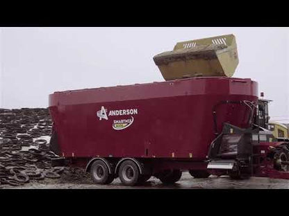 Anderson Triple Auger Vertical Mixer 1230 - 950 cu ft | Front Conveyor Discharge | 120 - 125HP For Tractor