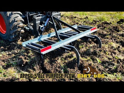 Dirt Dog All Purpose Plow | Models APP48-3 To APP85-9 | Working Width 44" To 80" inches | Horsepower 24-50 HP | For Tractors