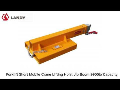 Landy Attachments Crane Jibs (Fixed & Tilt) | Capacity 5500–9900 lb | Short & Long Reach | 8-30 GPM | 2-5 Tons | For Forklifts, Skid Steers & Excavators
