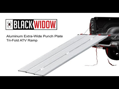 Black Widow Folding ATV Ramp | Model TFS-9454 | 54" Extra-Wide | Capacity 1,500 lb | Horsepower 15 To 20 HP | For ATVs & UTVs Loading