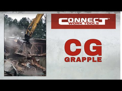 Connect Work Tools Rotating Grapple | Model CG22 | Width 41.3" | Jaw Opening 48" | 19 To 30 Ton | For Excavators