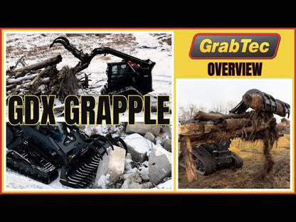 GrabTec Demo Grapple  iClaw™ Technology for Demolition, Rock Hauling & Tree Work | Model GDX | Width 84" inches | Horsepower 50-120 HP | For Skid Steer