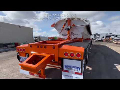 SmithCo 6-Axle Side Dump Trailer | Model SX6U-53-40 | Frame Length 53' | Tube Length 40' | Tub Paint DV-19088 White