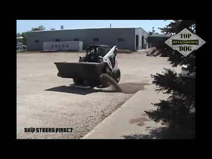 Top Dog Attachments Dual Side Flow Bucket - Light Material | Width: 97” | Capacity: 46 to 55.2 cu. ft | For Skid Steers