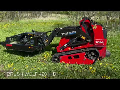 Brush Wolf Brush Cutter | Compact Series | Cutting Width 42" & 48" | Hydraulic Flow Range 8-25 GPM | For Mini Track Loaders