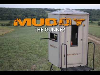 Muddy Gunner Box Blind | Blind Dimensions 4' W x 4' D x 7' H | For Hunting