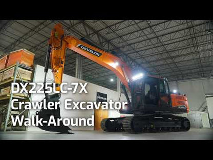 Develon | Crawler Excavator | Model DX225LC-7X | Dig Depth 21' 7" | 162.3 hp | 26 Tons | For Precision Earthmoving & Rugged Jobsite