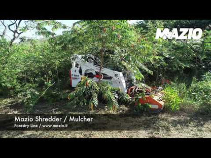 Mazio Forestry Tools SKID Shredder | Model MS 50 to MS 90 & HS 35 to HS 47 | Pressure 172 to 180 Bar | Rotor Hammers (#) 12 to 66 | For Skid Steer Loaders