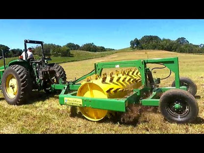 Roller Chopper Single Drum 3pt Renovator Pasture Aerator 8', 10', 12',  w/ 20" & 30" Drum For Tractor