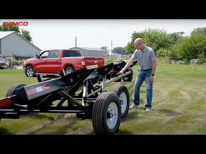 Demco | All Wheel Steer Header Transport Trailer | Model HT38AWS, HT42AWS, HT48AWS | Lengths 38' To 48' | GVW 14,000 To 16,000 lbs | Horsepower 400 To 500 HP | For Tractor