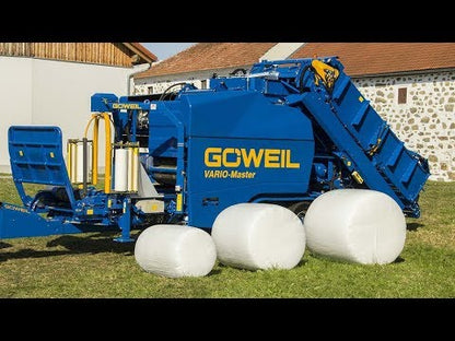 GÖWEIL | VARIO-MASTER | Baler-Wrapper Combination | Working width 11.48 feet | 80-140 cm Bale Diameter | Minimum 90 kW (120 hp) | For Tractor