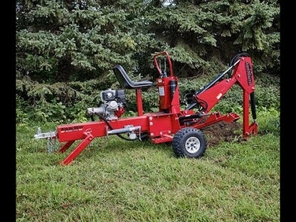 HitchDoc DirtMaster Towable Backhoe | Model KW55 | Digging Depth 78” inches | Horsepower 8.4 HP | For ATVs, UTVs & Small Utility Vehicles