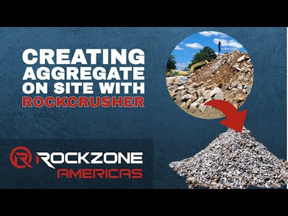 RockZone Rock Crusher Attachment | RCR Series | Width 43" - 72" | Machine Size 10 - 35+ Tons | For Excavators