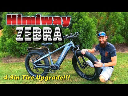 Himiway D5 ST (Zebra ST) | Premium All-terrain Electric Fat Bike | 500W Mid-Drive Motor | 60-80 Miles Per Charge