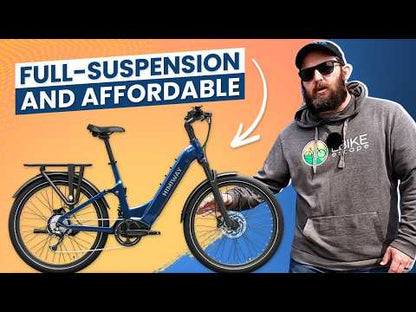 Himiway | Electric Bike | Model A7 Commuter | 27.5 x 2.4” Tires | 750W Hub Motor | 65 Mile Range | 400 lb Payload | Full Suspension Comfort | For Urban Comfort & All-Terrain Exploration