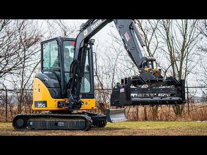 Mongo Attachments Soil Conditioner | Model MPRD148H | Size 48" Drum | 20 GPM | 3,000 PSI | 2.5–8 Ton | For Excavators