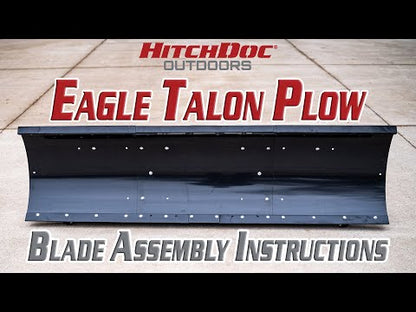 HitchDoc Outdoor | Universal ATV Snow Plow System | Adjustable 50" To 60" Blade | Horsepower Range 20 To 45 HP | For ATVs