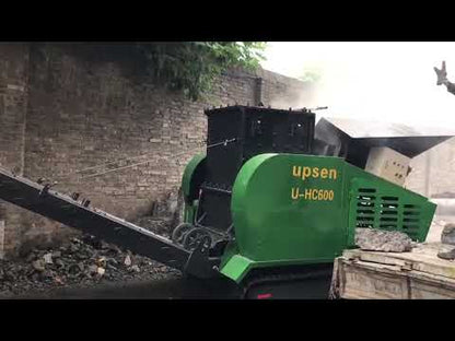 Upsen U-HC600 – Crawler Hammer Crusher | 20 TPH Capacity | 73HP Yanmar Engine