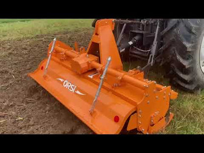 Orsi Tiller Compact Tractor | Working Width 31.5" to 47.2" Inches | Maximum Horsepower 10 HP to 30 HP | Blades per Flange 6 | For Tractors