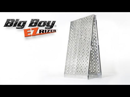 Black Widow Big Boy EZ Rizer™ Arched Folding Motorcycle Ramp | Models MF2-9638-EZ To MF2-14438-EZ | Size 8' To 12' x 38" | Capacity 2,000 To 3,000 lb | Horsepower 4 To 90+ HP | For Trucks & Trailers