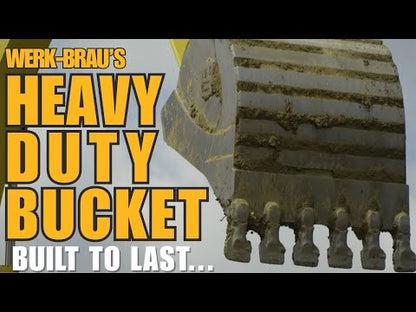 Werk-Brau Heavy Duty Bucket | Width 24"–60" | 25–70 Tons | For Excavator