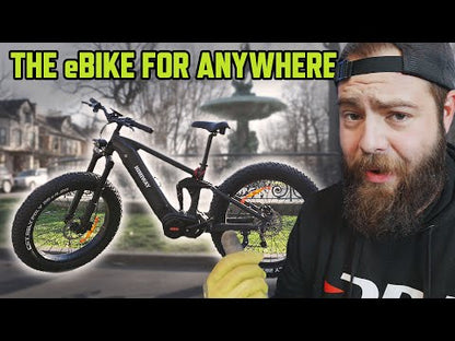 Himiway | Electric Bike | Model D7 Pro Mountain | 1000 W Mid-Drive Motor (1.34 HP) | 26 x 4.0” Fat Tires | 60 To 80 Mile Range | 400 lb Payload | 160 Nm Torque | For Extreme Trail & Backcountry Riding